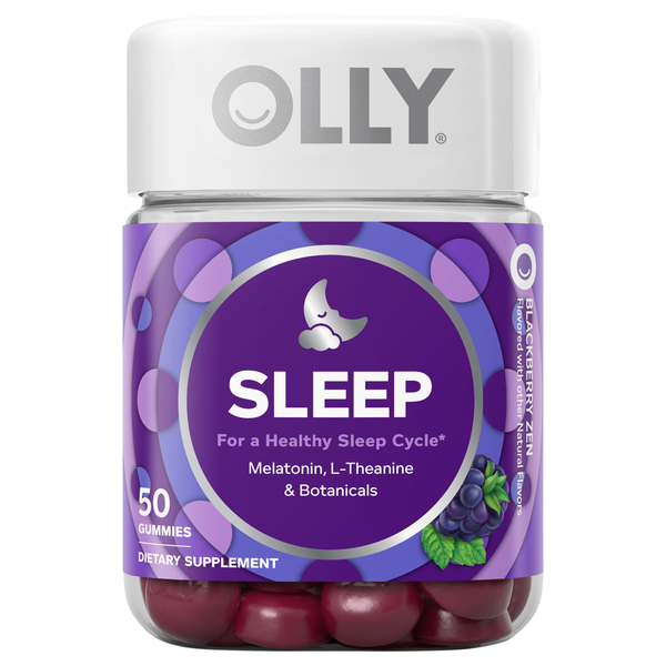 OLLY Sleep Melatonin Blackberry Zen Gummies