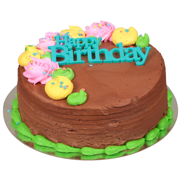 Food Lion Bakery Chocolate Yellow Delight Cake 8 Inch