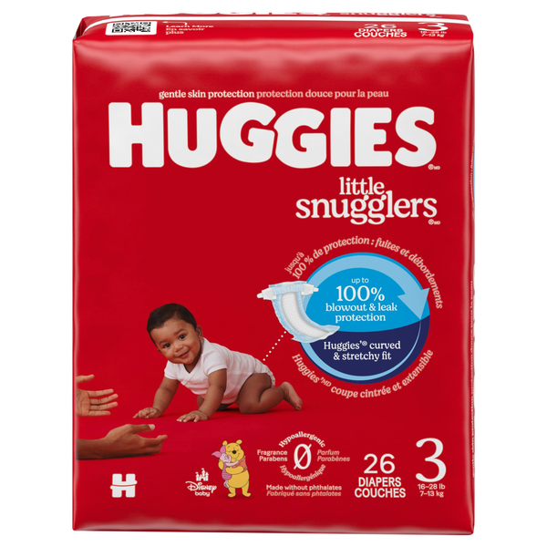 Save on Huggies Little Snugglers Size Baby Diapers 16-28 lb