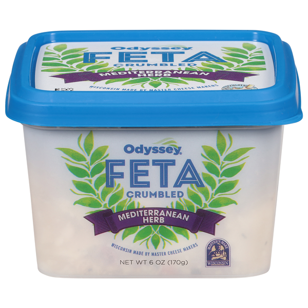 Odyssey Mediterranean Herb Feta Cheese Crumbled