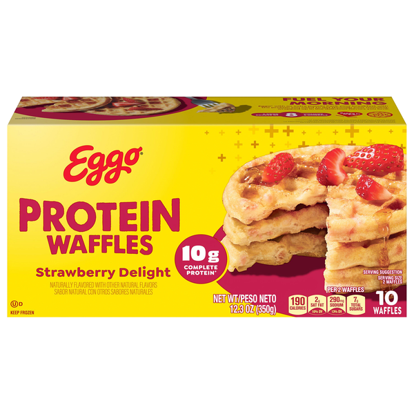 Eggo Fully Loaded Strawberry Delight Protein Waffles - 10 ct