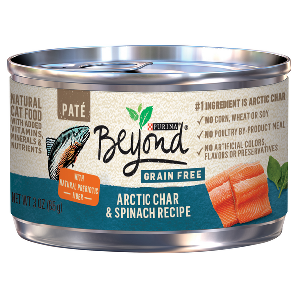 Save on Beyond Wet Cat Food Arctic Char & Spinach Grain Free Natural