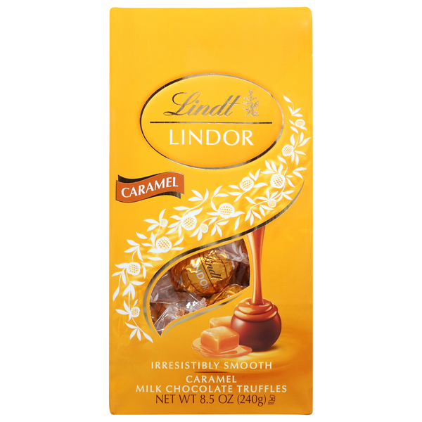 Lindt Lindor Caramel Milk Chocolate Candy Truffles