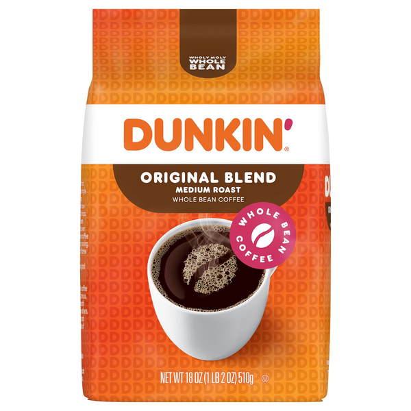 Save on Dunkin' Original Blend Medium Roast Coffee (Whole Bean) Order