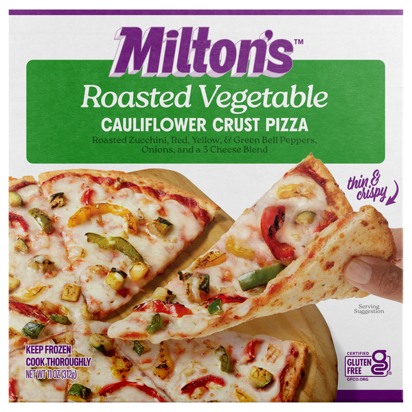 Milton's Gluten Free Thin Crispy Cauliflower Crust Roasted Vegetable Pizza