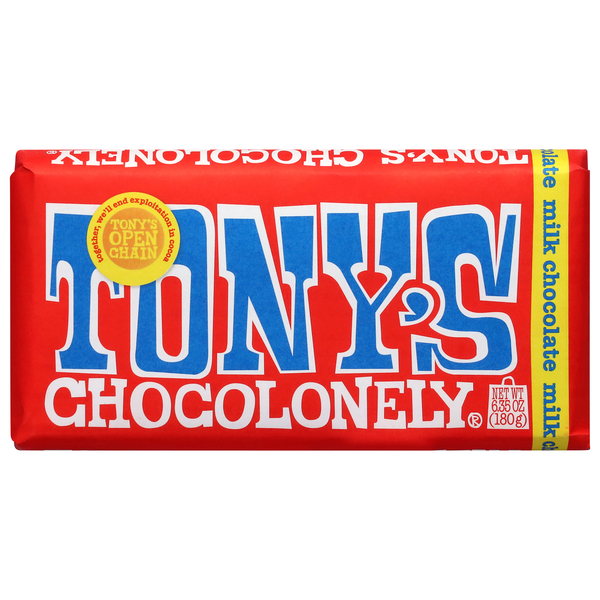 Tony's Chocolonely Milk Chocolate Candy Bar