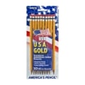 RoseArt USA Gold Pencils #2 Presharpened Wood