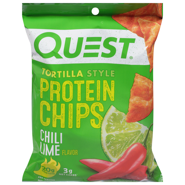 Save on Quest High Protein Chips Tortilla Style Chili Lime Low Carb