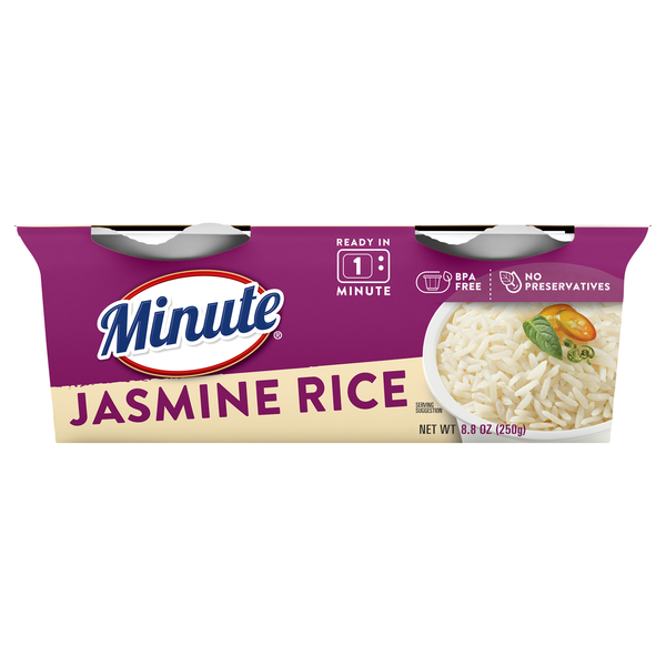 Minute 60 Second Microwave Jasmine Rice Cups - 2 ct