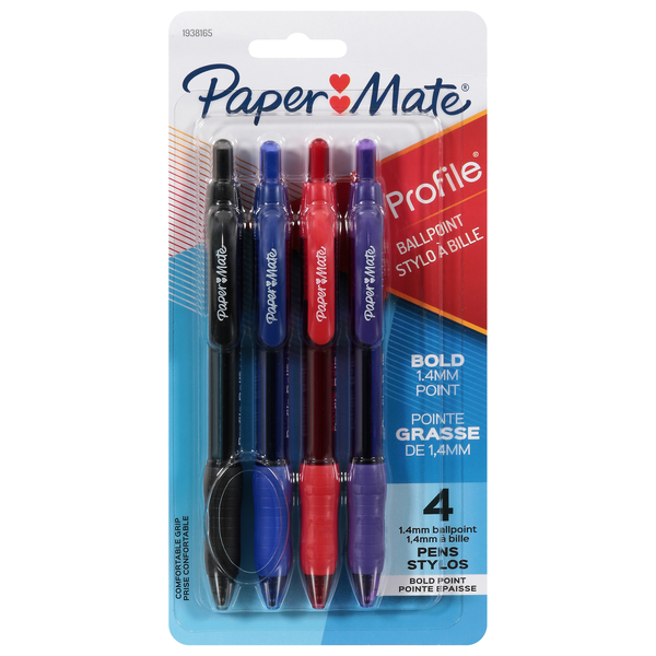 Paper Mate Profile 1.4 mm Bold Ballpoint Pens