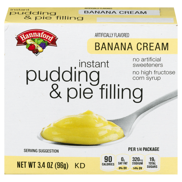 Hannaford Instant Pudding & Pie Filling Banana Cream