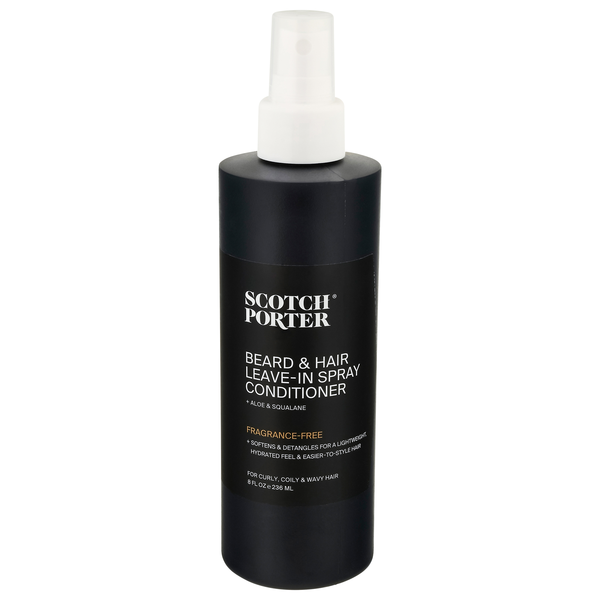 Scotch Porter Fragrance Free Beard & Hair Leave-In Spray Conditioner