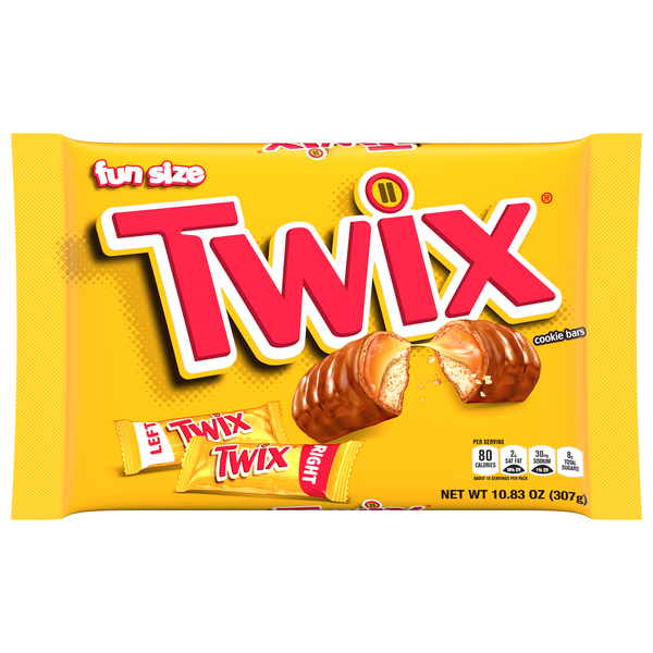 Twix Caramel & Milk Chocolate Candy Cookie Bars Fun Size