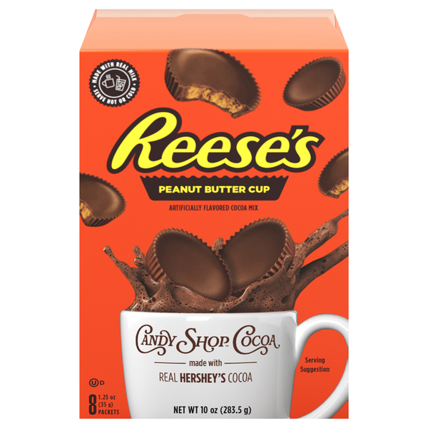 Candy Shop Cocoa Reese's Peanut Butter Cup Cocoa Mix - 8 ct