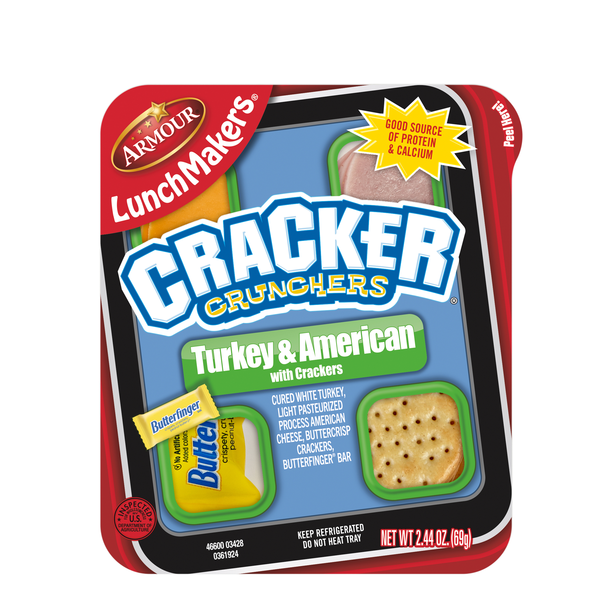 Armour LunchMakers Cracker Crunchers Turkey & American