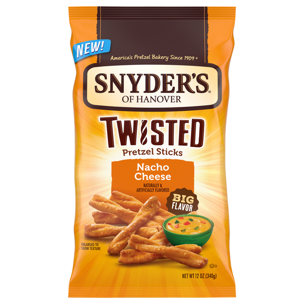 Save on Snyder's of Hanover Twisted Pretzel Sticks Nacho Cheese Order Online Delivery Stop & Shop