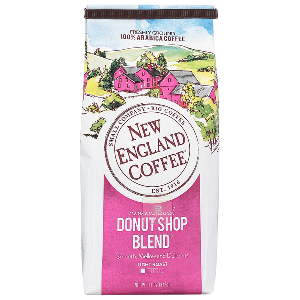 New England Coffee Donut Shop Blend Light Roast Ground Coffee