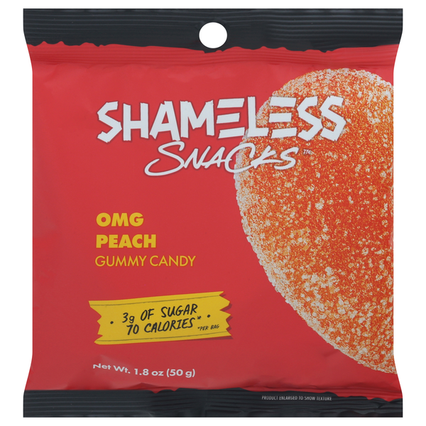 Shameless Snacks OMG Peach Gummy Candy