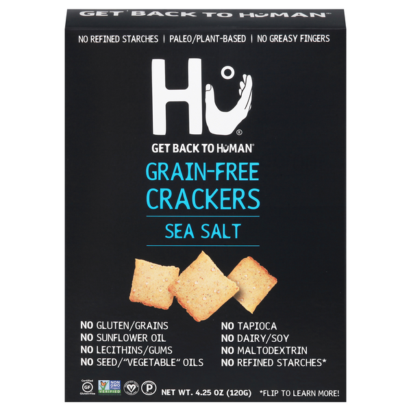 Save on Hu Kitchen GrainFree Crackers Sea Salt Order Online Delivery