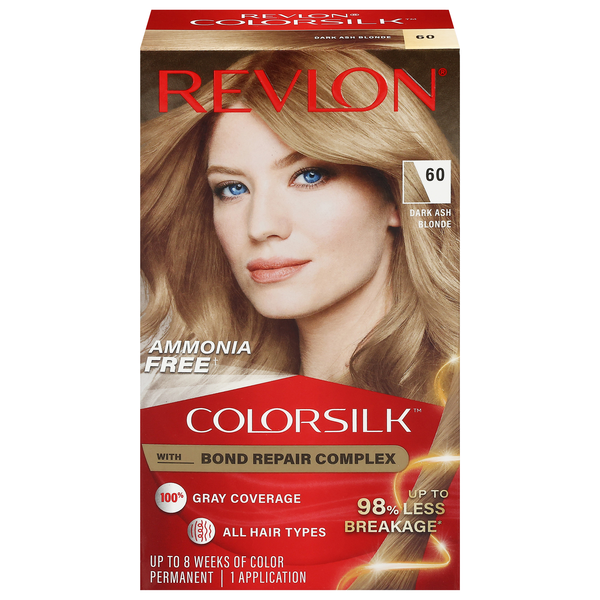 Revlon ColorSilk Permanent Hair Color Dark Ash Blonde 60