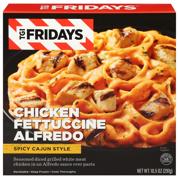 TGI Fridays Spicy Cajun Style Chicken Fettuccine Alfredo Frozen Meal