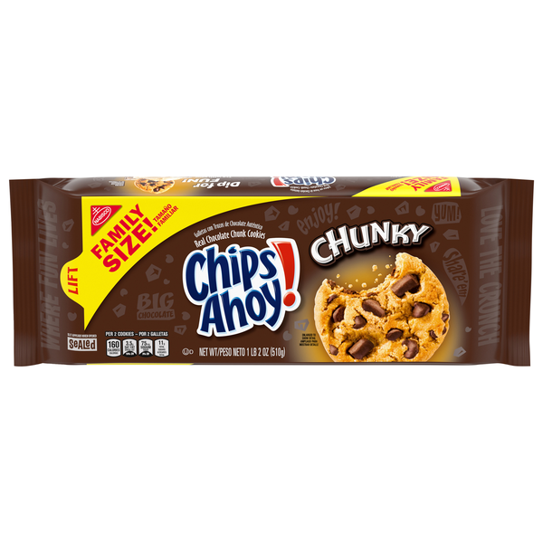 Nabisco Chips Ahoy! Chunky Chocolate Chip Cookies Family Size