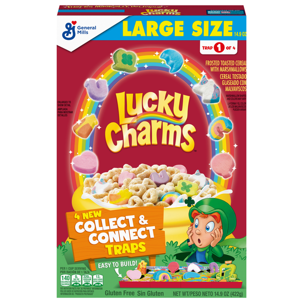 Lucky Charms Gluten Free Frosted Toasted Cereal w/Marshmallows Large Size