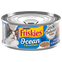 Friskies Ocean Favorites Meaty Bits Tuna & Crab Adult Wet Cat Food