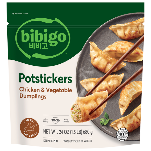 Save on Bibigo Chicken & Vegetable Dumplings Potstickers Order Online