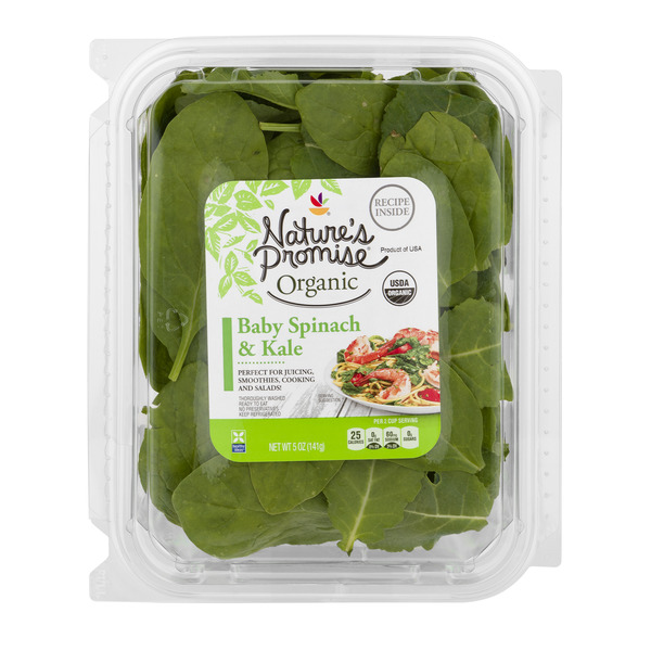 Save on Nature's Promise Organic Baby Spinach & Kale Order Online