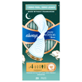 Always Pure Cotton Size 4 Unscented Overnight Pads with Wings