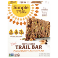 Simple Mills Peanut Butter Chocolate Chip Nut & Seed Trail Bar - 5 ct