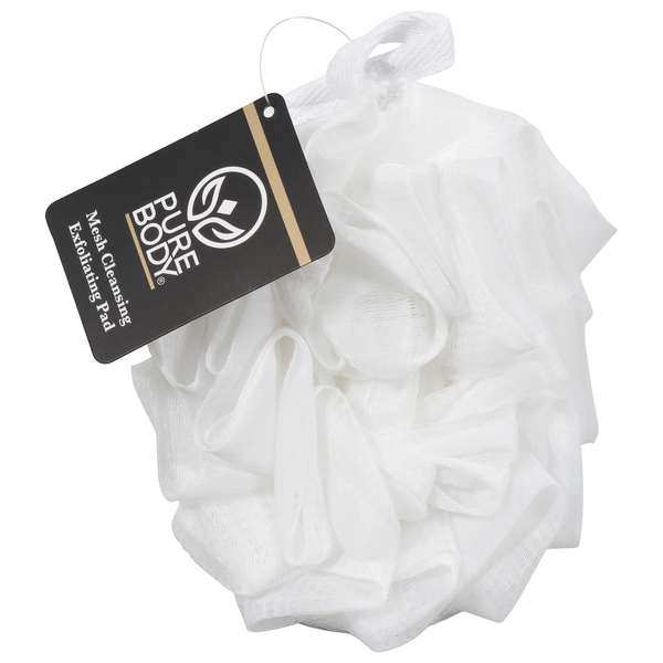 Pure Body Mesh Cleansing Exfoliating Pad White
