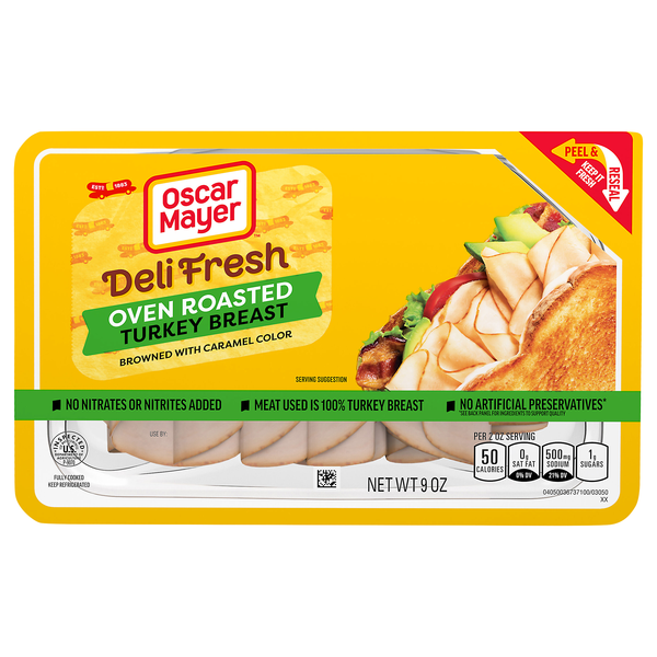 Oscar Mayer Deli Fresh Oven Roasted Turkey Breast Sliced
