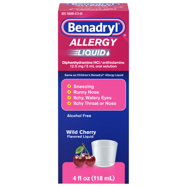 Benadryl Allergy Wild Cherry Liquid Oral Solution