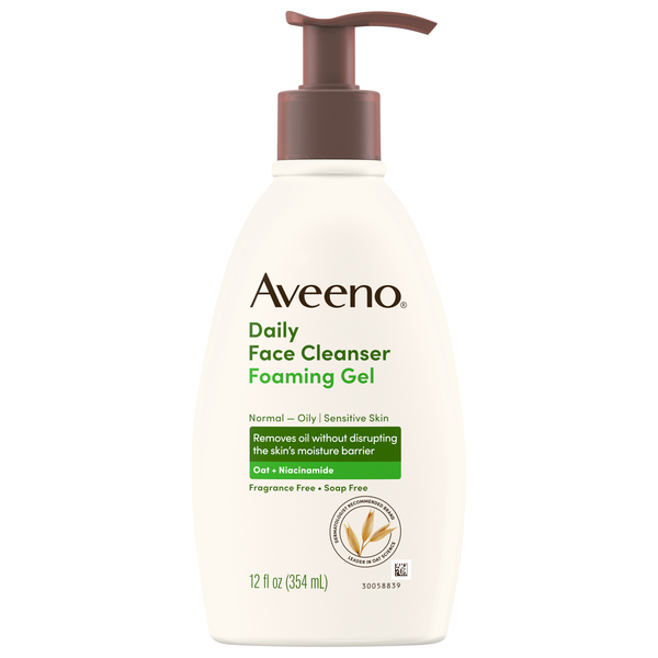 Aveeno Fragrance Free Daily Face Cleanser Foaming Gel