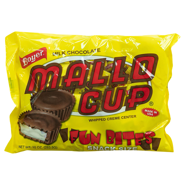 Boyer Milk Chocolate Mallo Cup Candy Snack Size