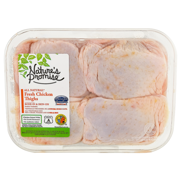 Nature's Promise Natural Bone-In Chicken Thighs Fresh