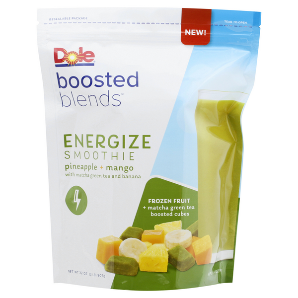 Save on Dole Boosted Blends Energize Smoothie Pineapple + Mango Frozen