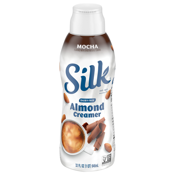 Save on Silk Dairy Free Mocha Flavored Almondmilk Coffee Creamer Order