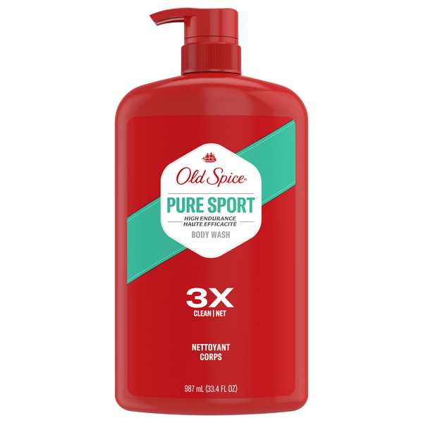 Old Spice Men Pure Sport High Endurance Body Wash Pump