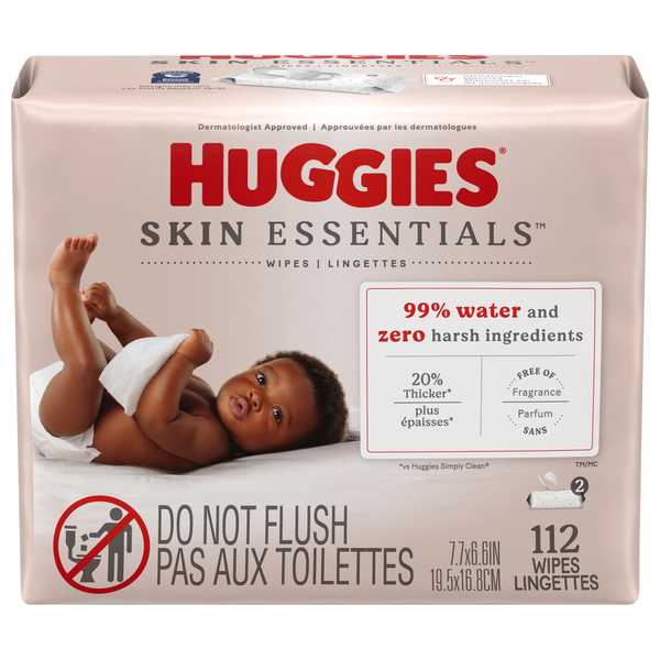 Huggies Skin Essentials Fragrance Free Baby Wipes - 2 pk