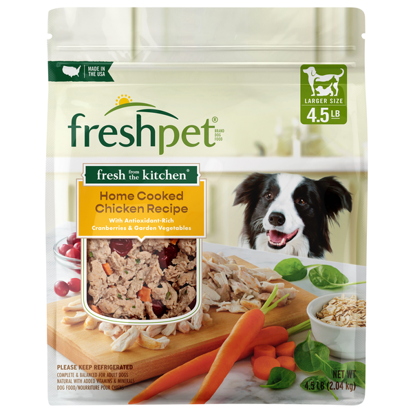 Freshpet Home Cooked Chicken Recipe Refrigerated Adult Dog Food