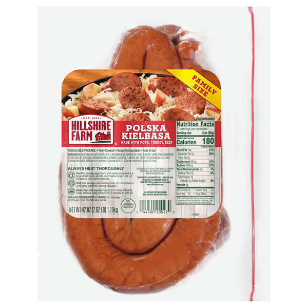 Hillshire Farm Polska Kielbasa Sausage Rope Family Size