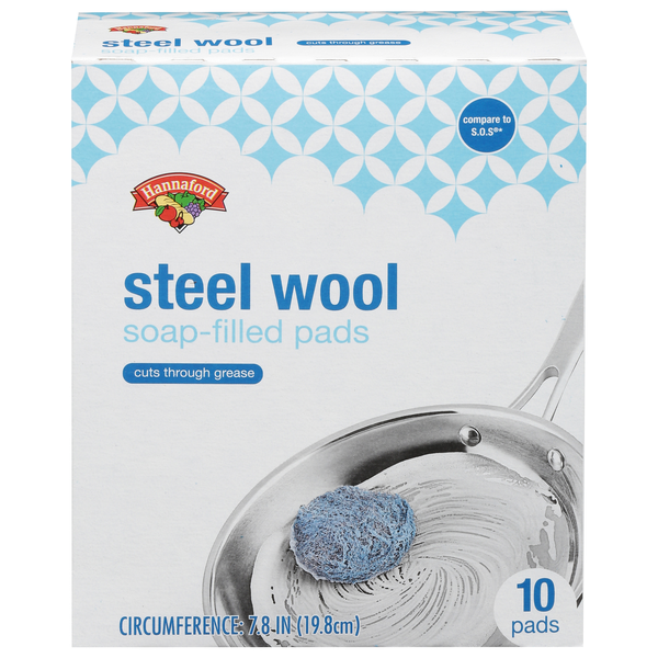 Hannaford Soap-Filled Pads Steel Wool