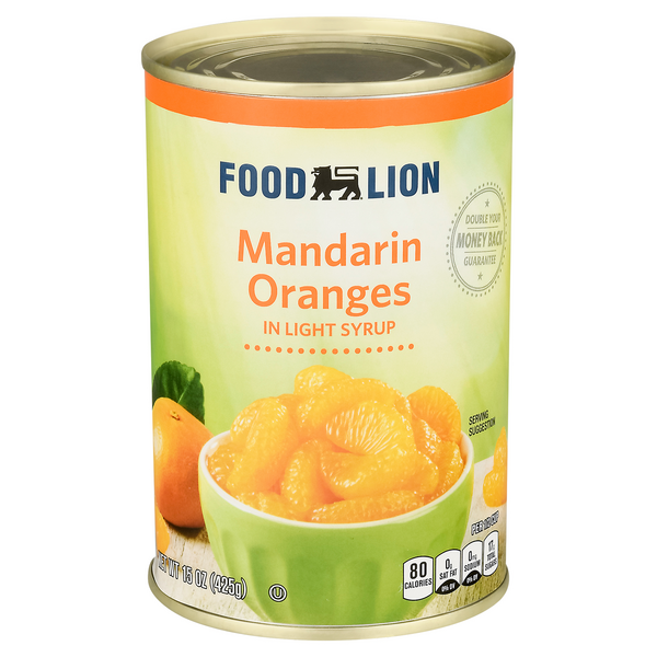 Save on Food Lion Mandarin Oranges in Light Syrup Order Online Delivery Food Lion