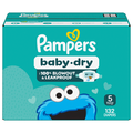 Pampers Baby-Dry Size 5 Baby Diapers 20-37 lb