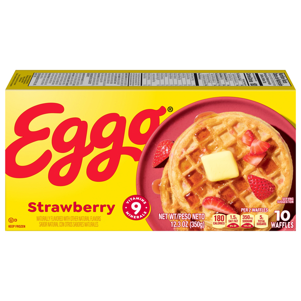 Eggo Strawberry Waffles - 10 ct