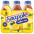Snapple All Natural Lemon Flavored Iced Tea - 6 pk Plastic
