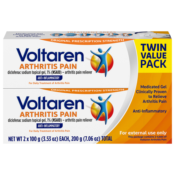 Voltaren Arthritis Pain Reliever Prescription Strength Original - 2 ct